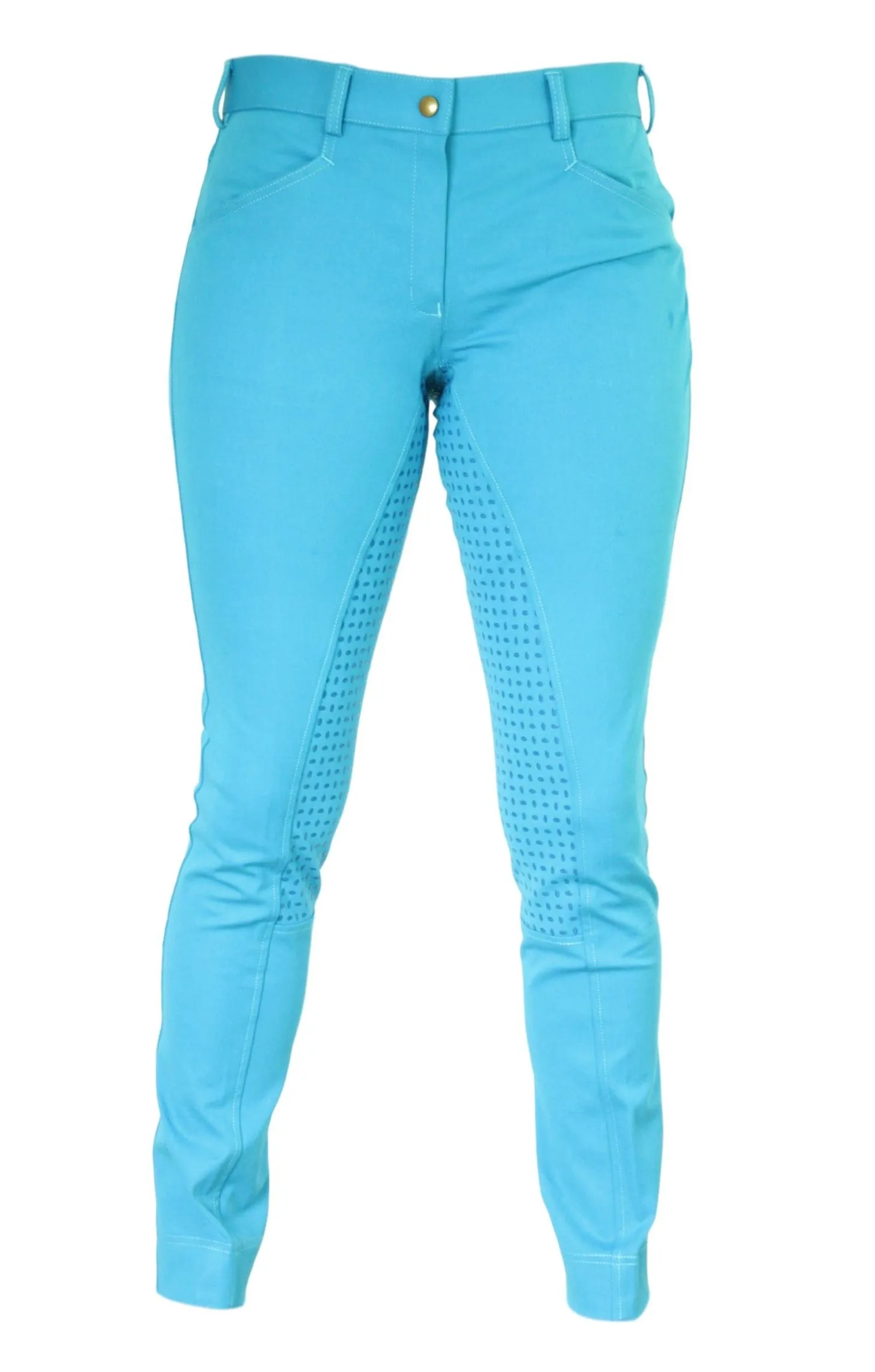 Micro Woven Cotton Blend Jodhpurs in Turquoise - Final runout, Last sizes