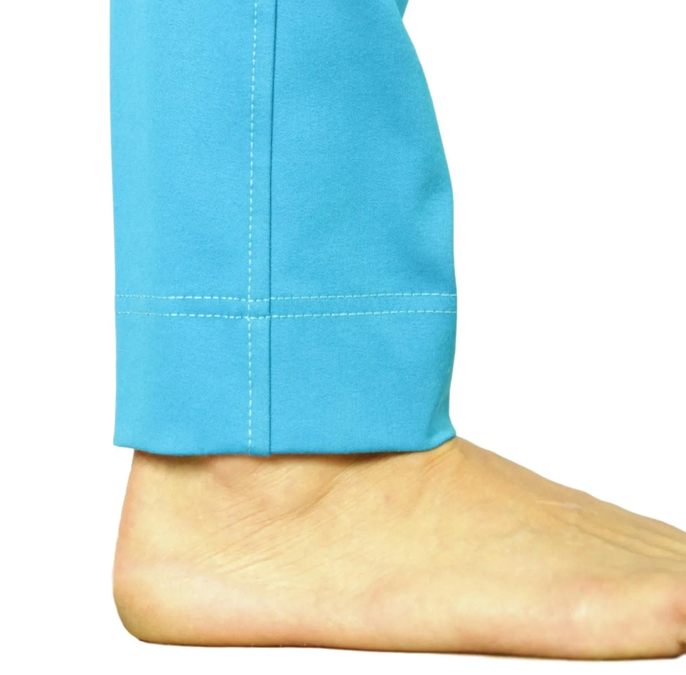 Micro Woven Cotton Blend Jodhpurs in Turquoise - Final runout, Last sizes