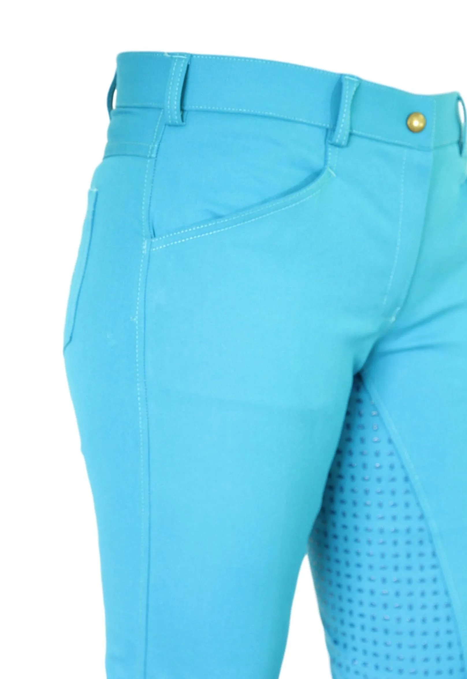 Micro Woven Cotton Blend Jodhpurs in Turquoise - Final runout, Last sizes