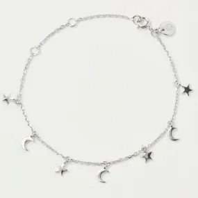 Mini Moon & Stars Charm Bracelet