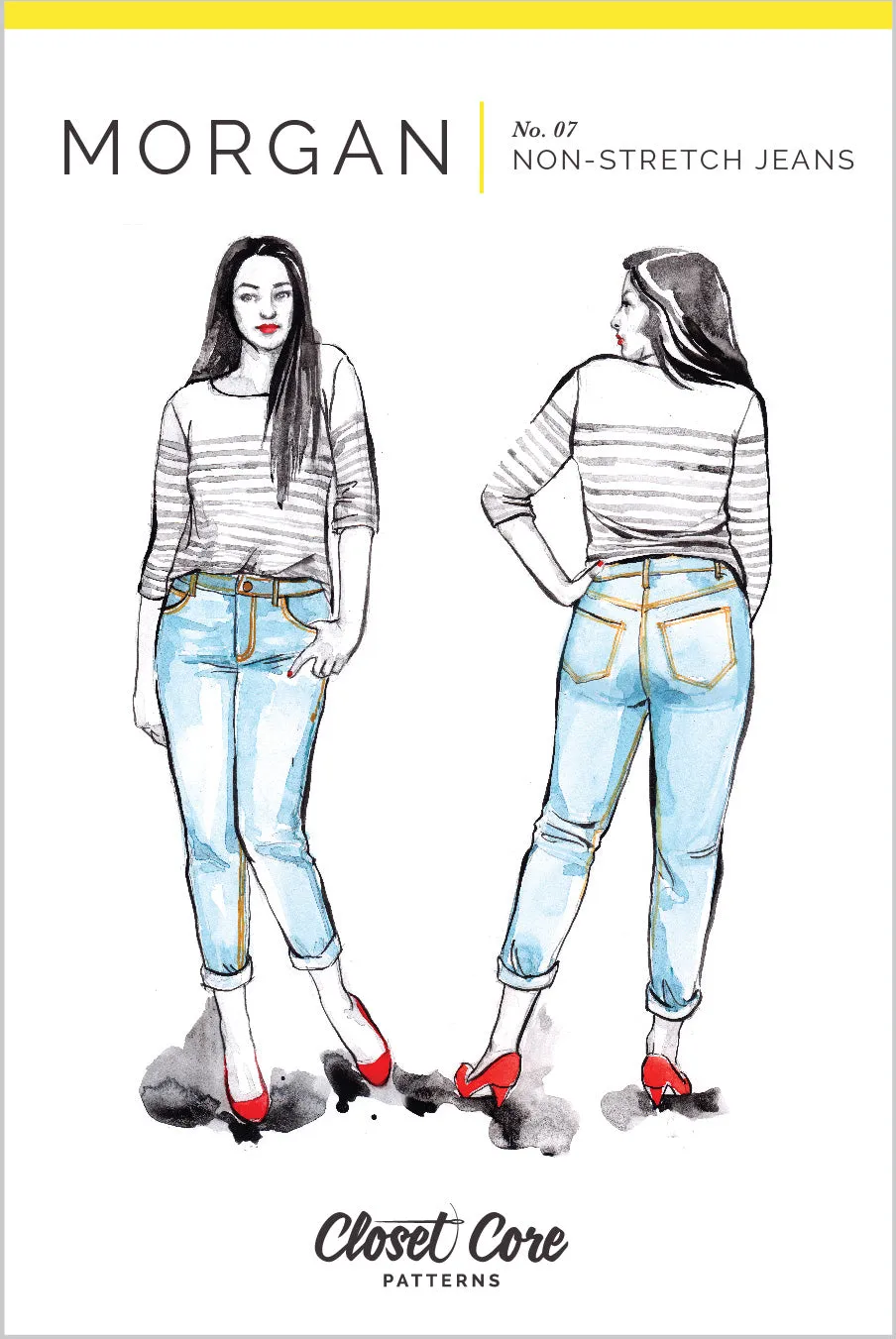 Morgan Jeans Sewing Pattern by Closet Core Patterns