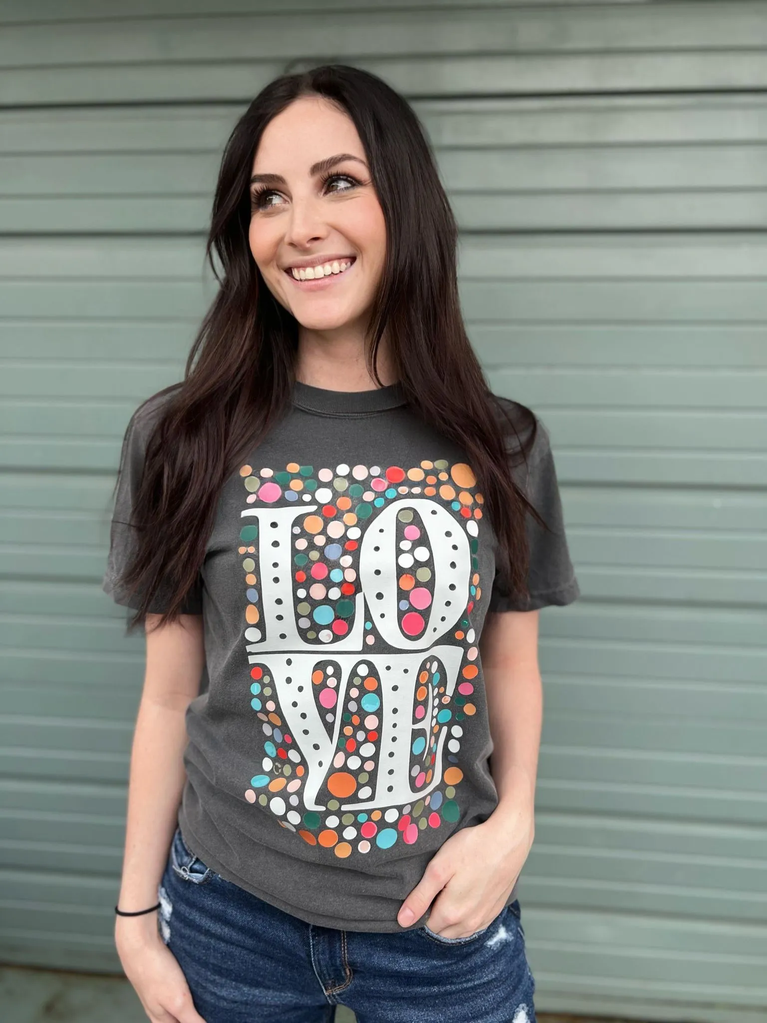 Mutli Colored Love Tee