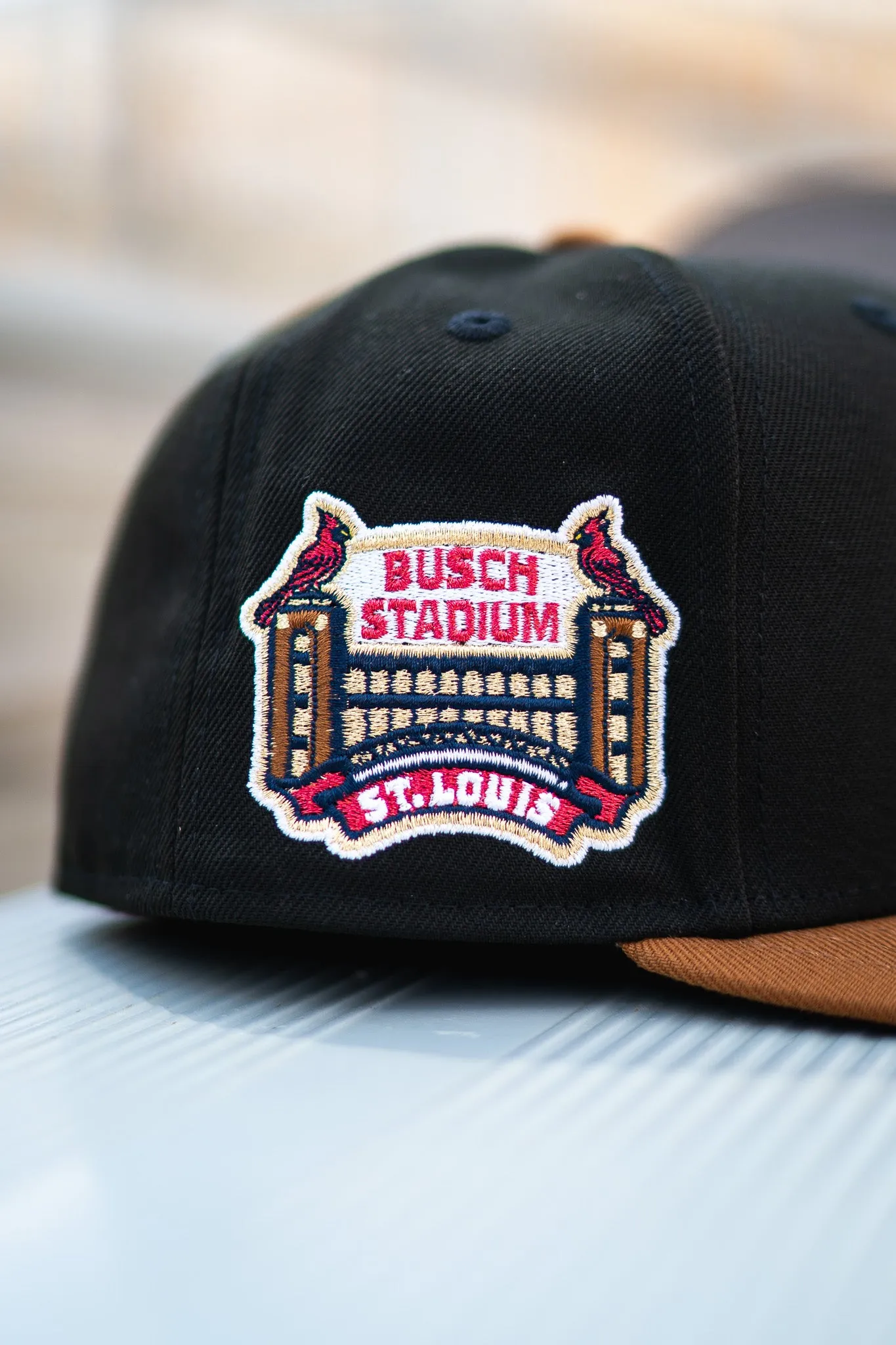 New Era St Louis Cardinals Busch Stadium Good Grey UV (Black/Peanut)