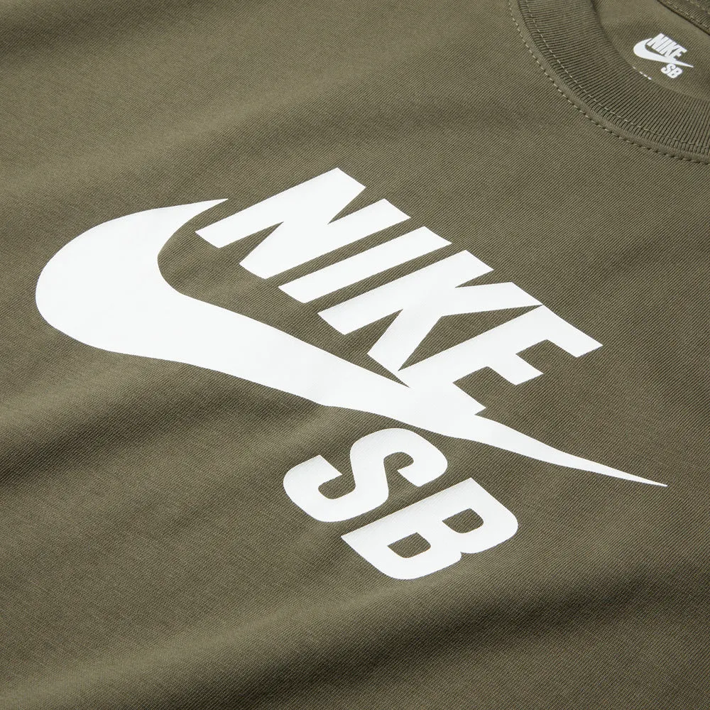 Nike SB Logo Tee Shirt Medium Olive