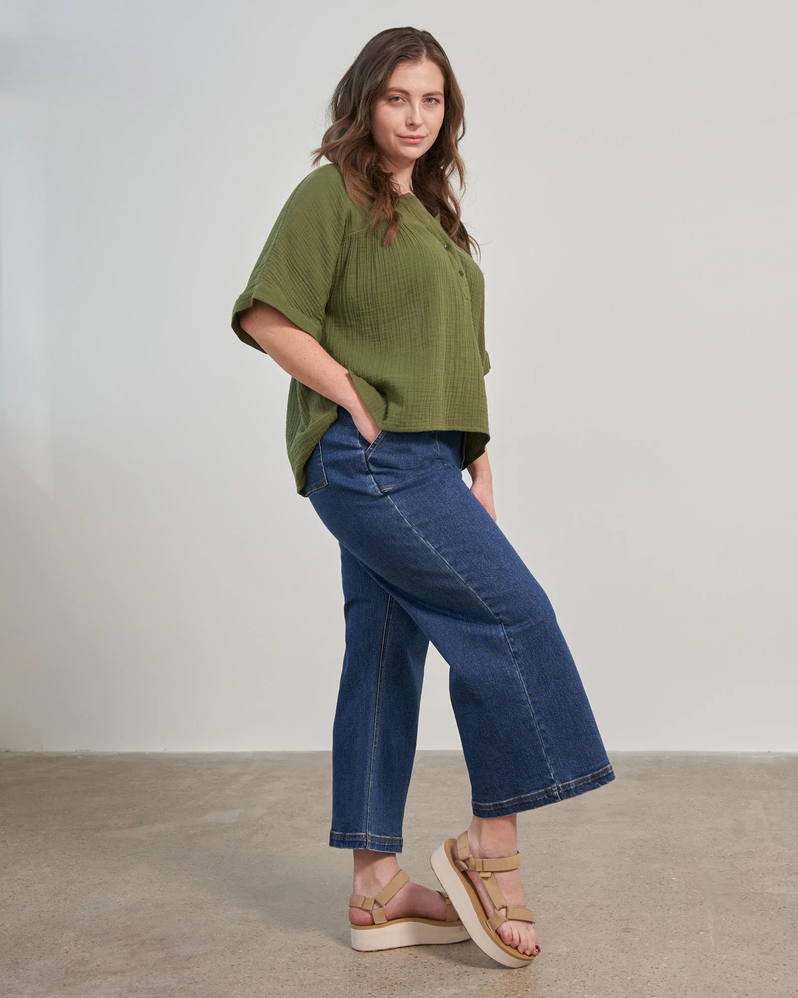 Organic Wide Leg Jean