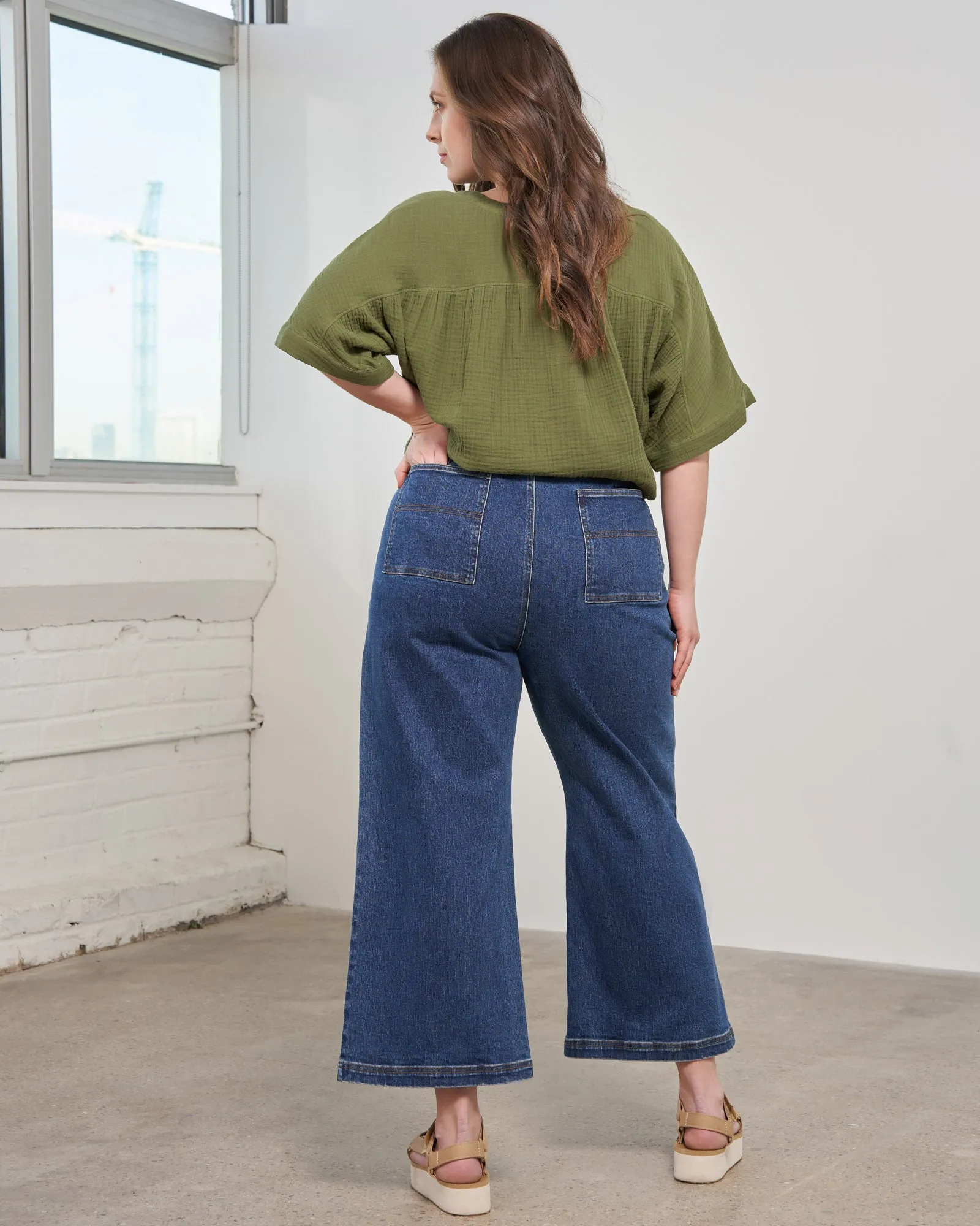 Organic Wide Leg Jean