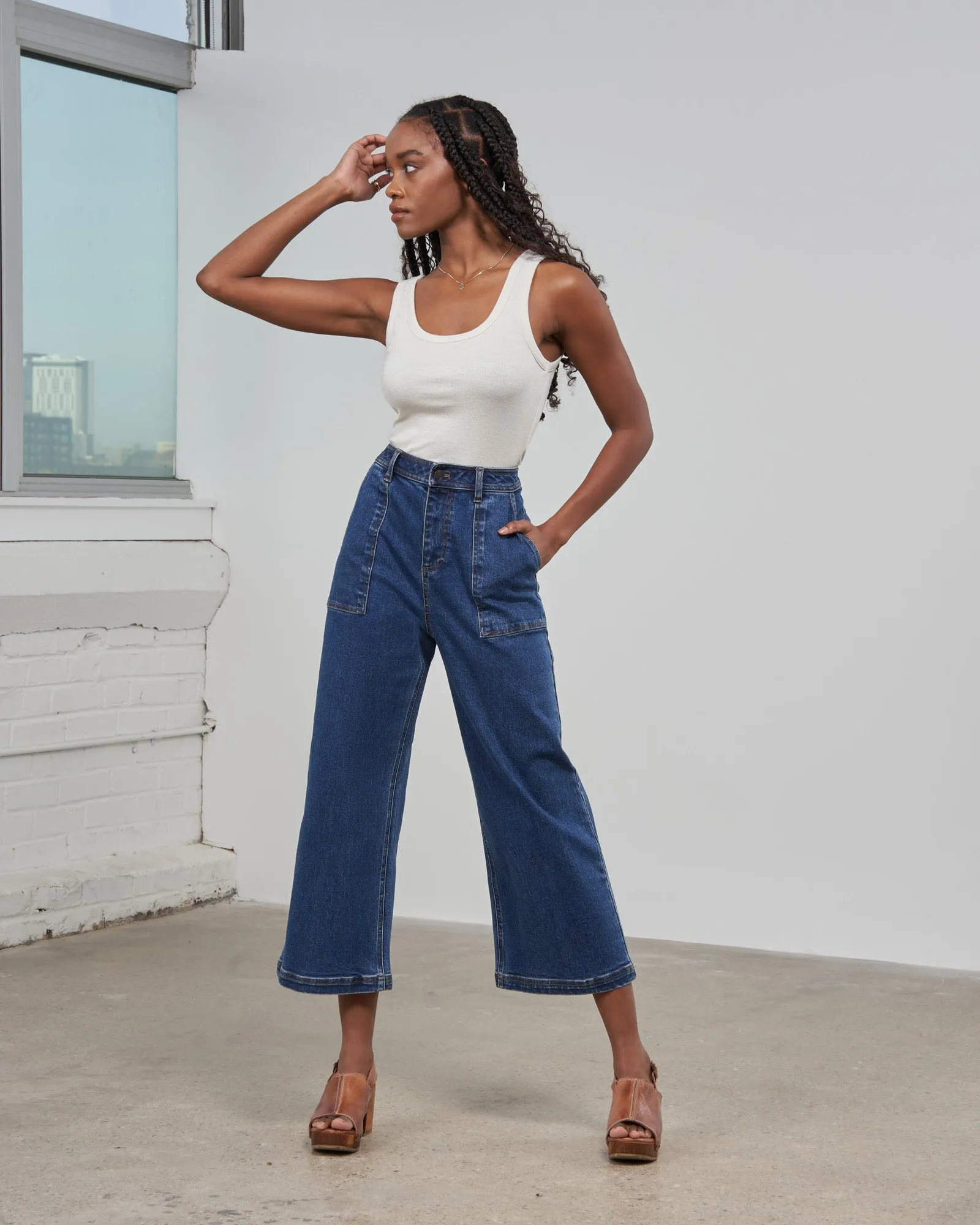 Organic Wide Leg Jean