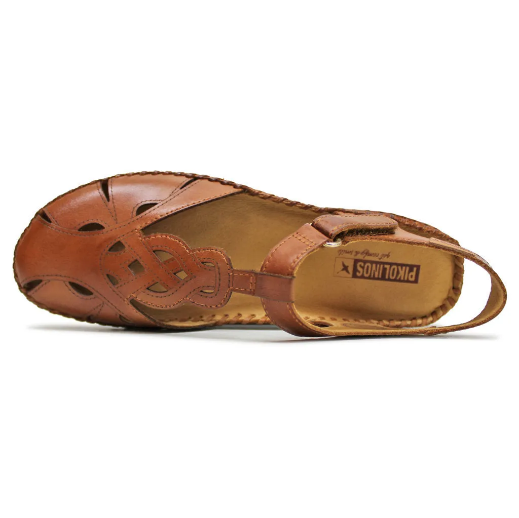 P. Vallarta Leather Women's Slingbacks Sandals