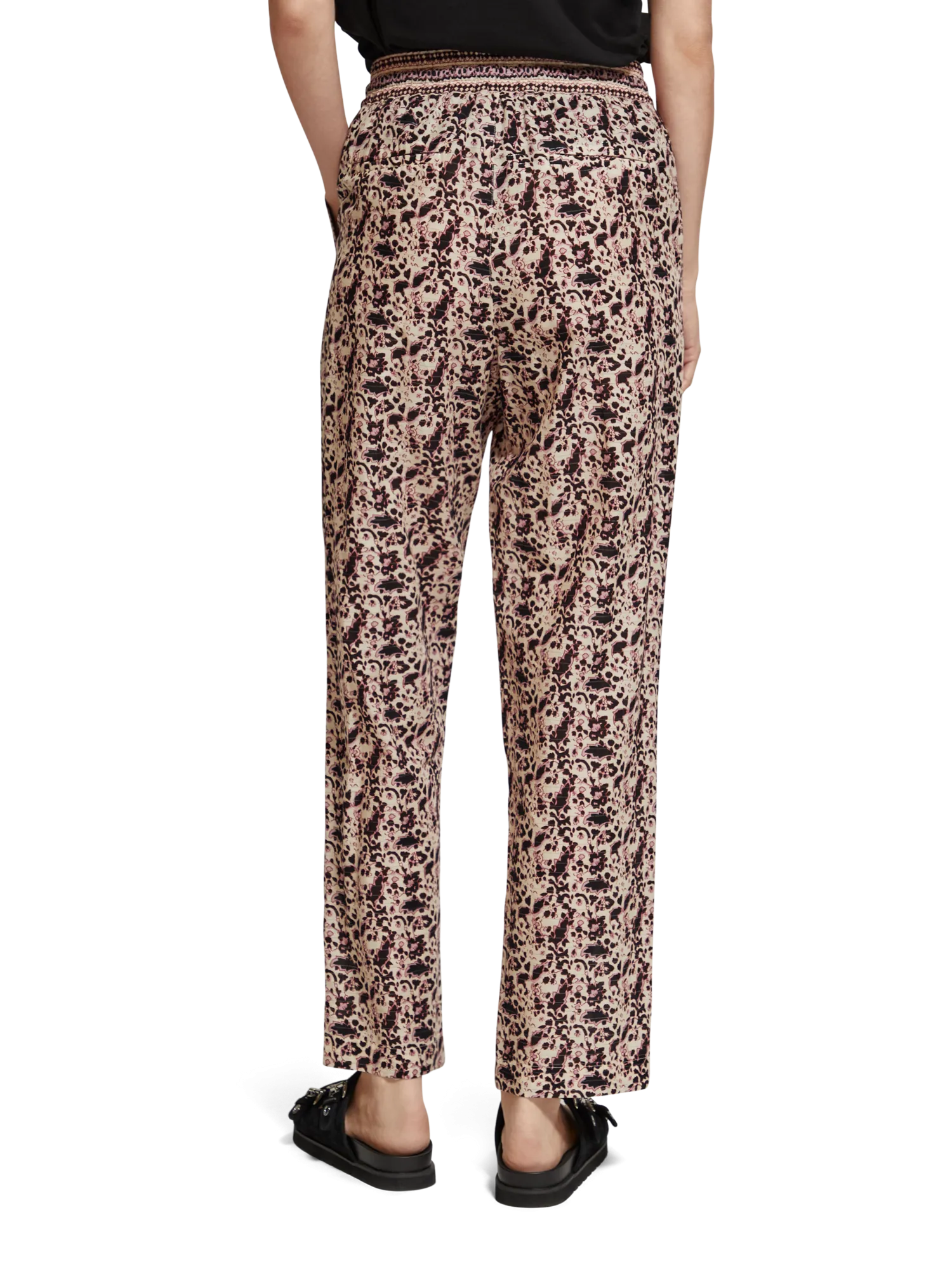 Pantalon block floral