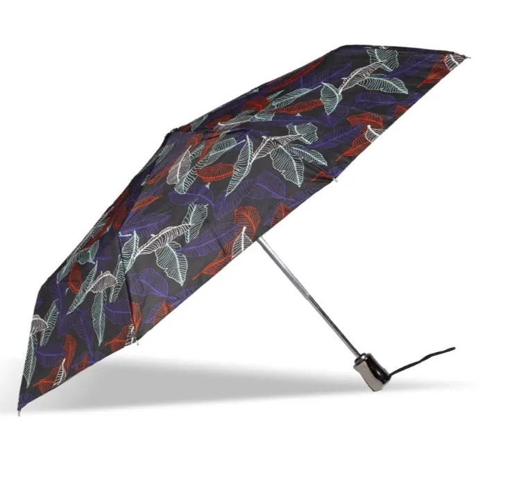 Parapluie X-TRA Solide Femme Isotoner 09406 Feuille Tropicale