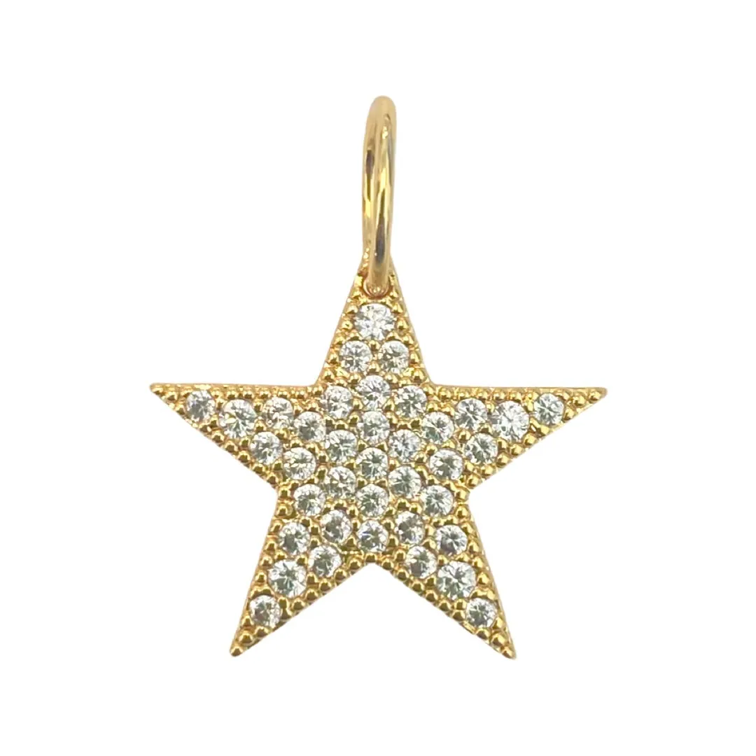 Pave Star Charm