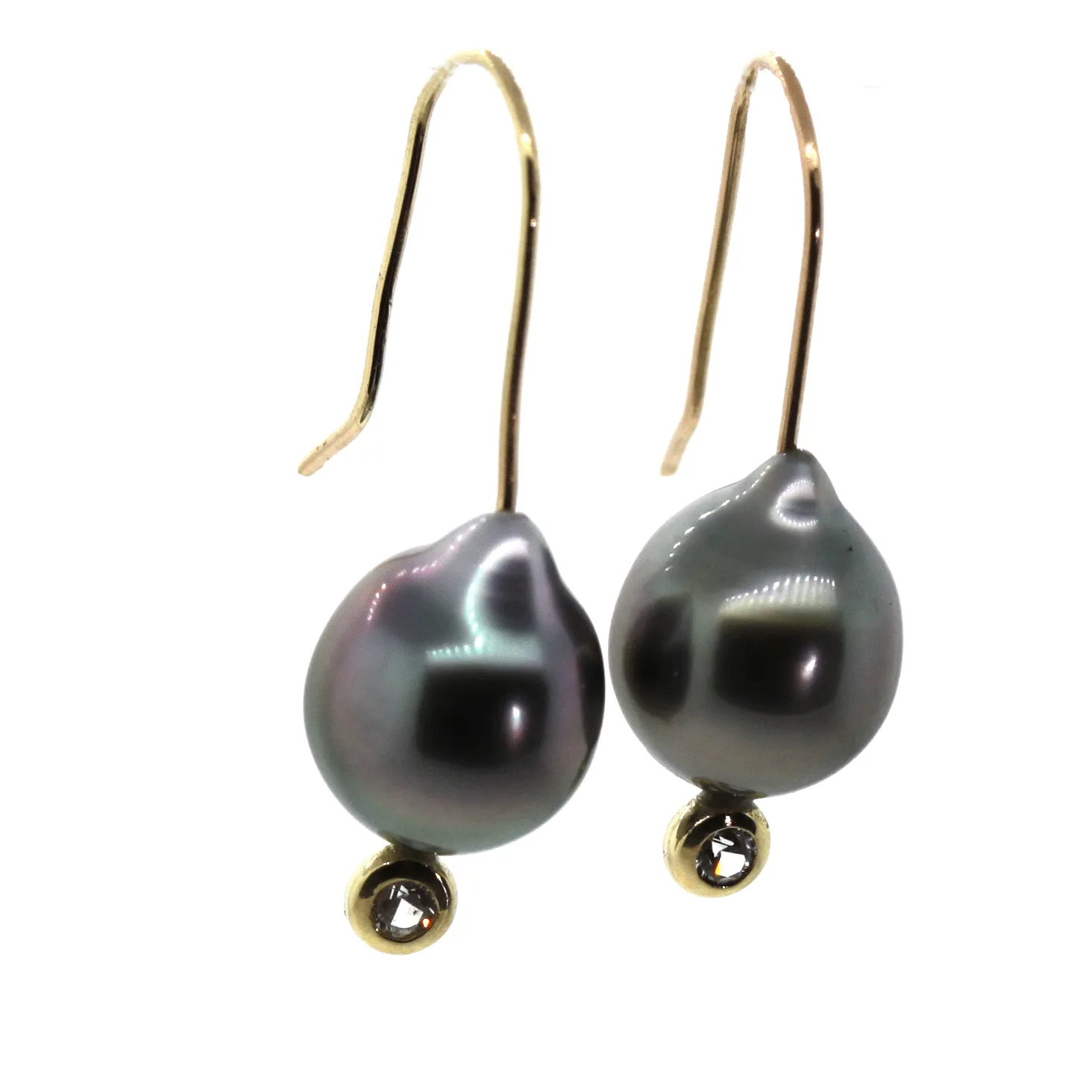 Pearl & Sapphire Earrings