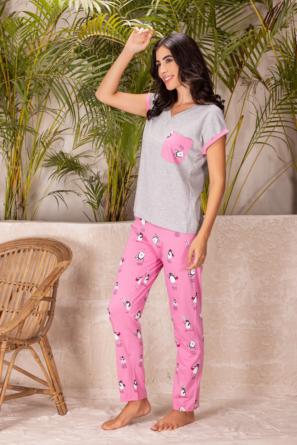 Penguin Pj set in pure cotton