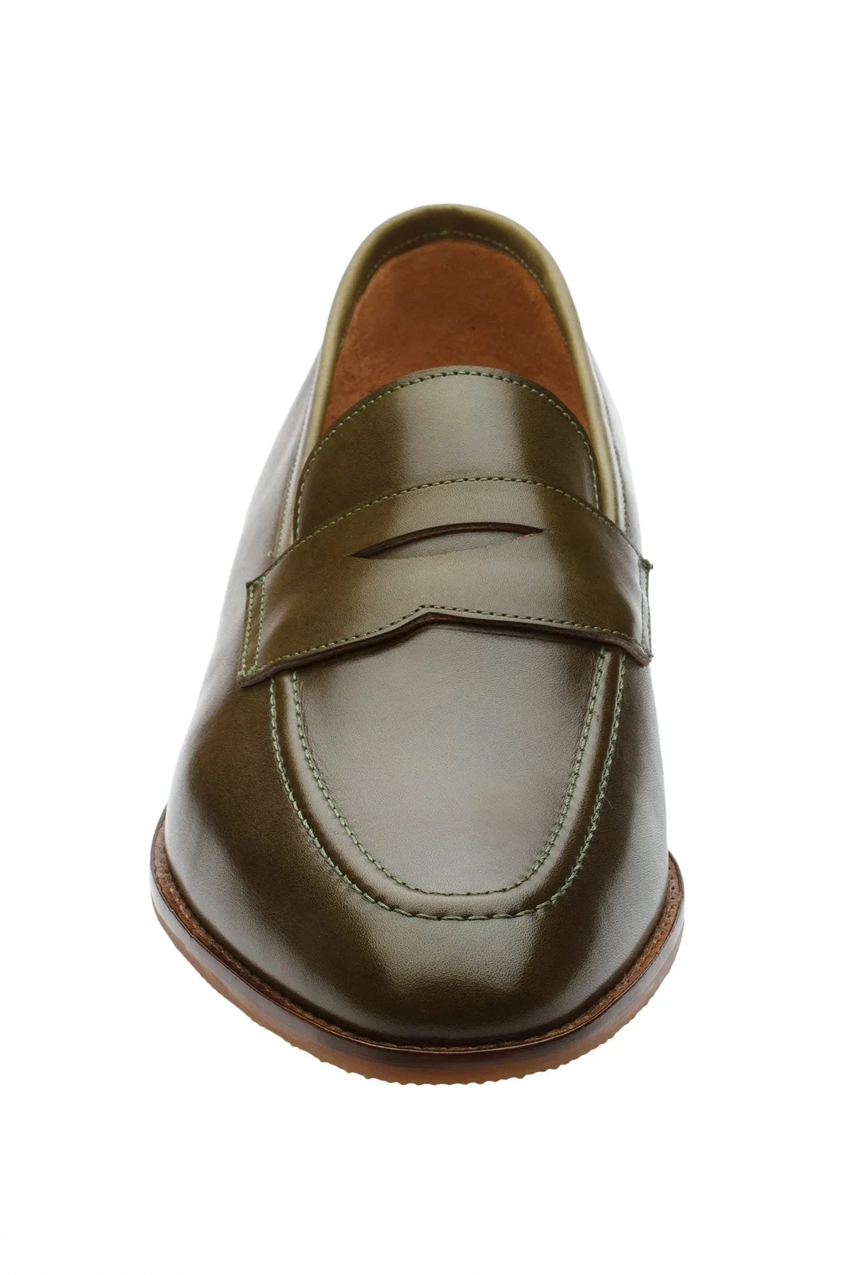 Penny Loafer- Olive Green