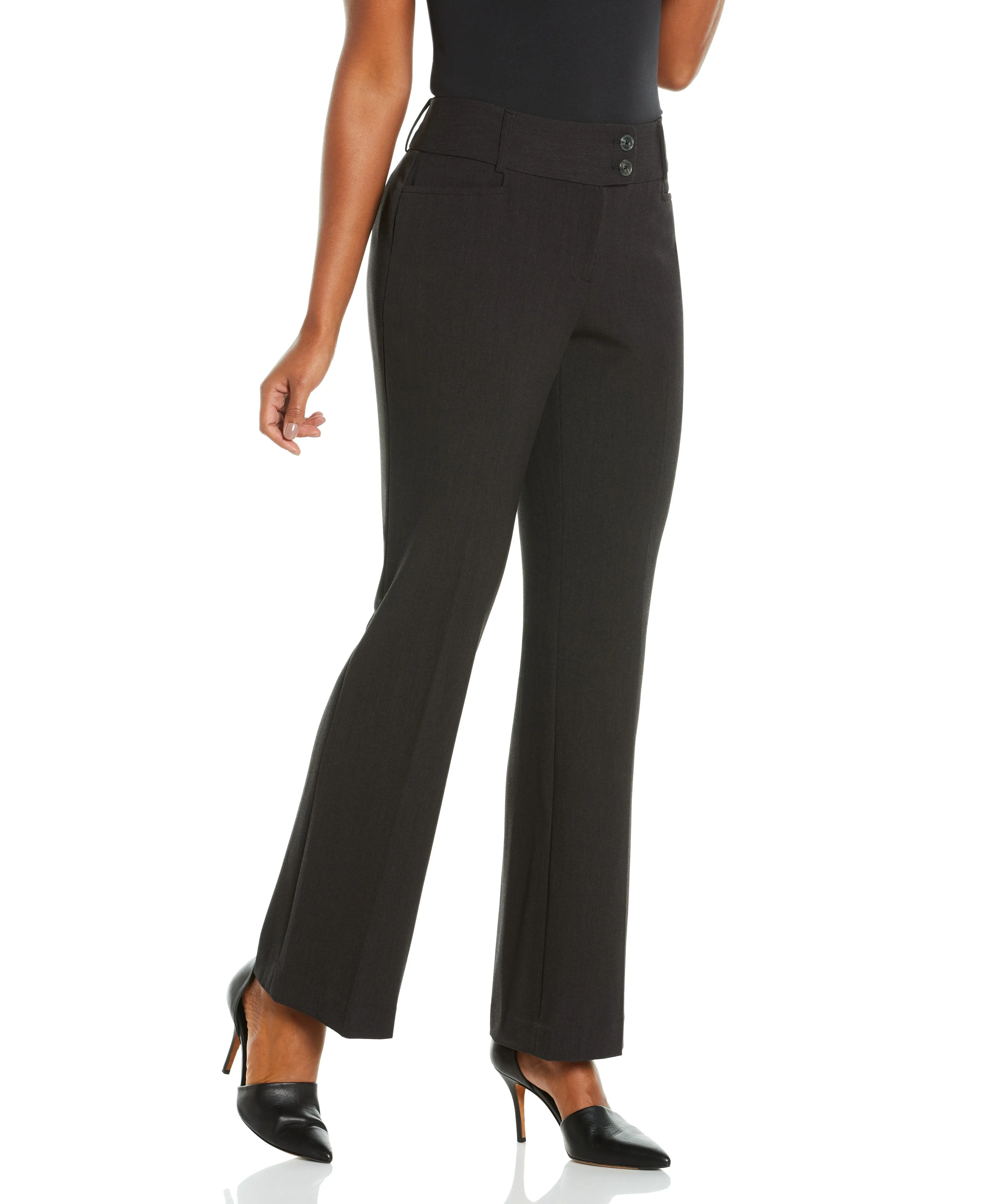 Petite Gabardine Bootcut Pant - Curvy Fit