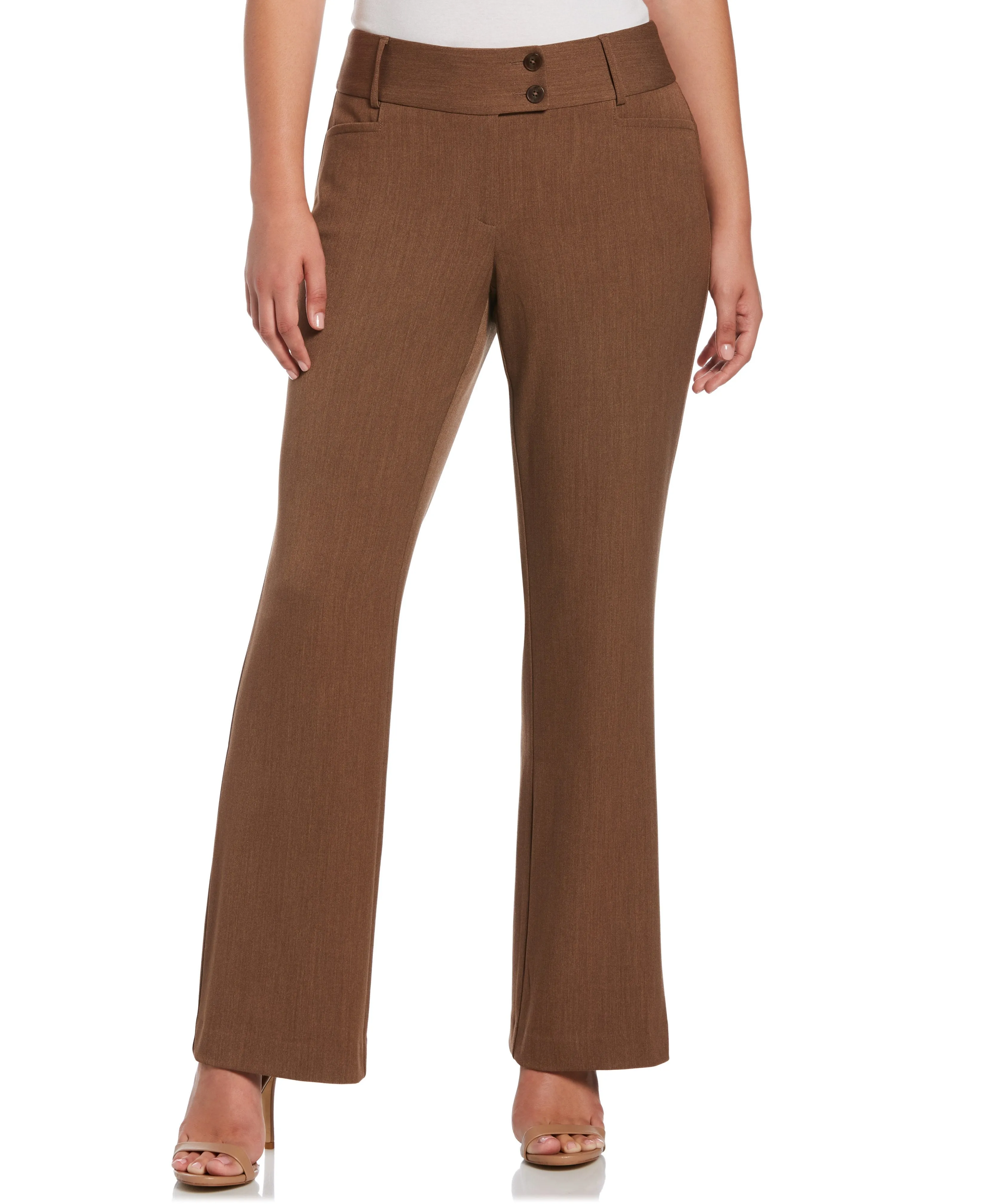 Petite Gabardine Bootcut Pant - Curvy Fit