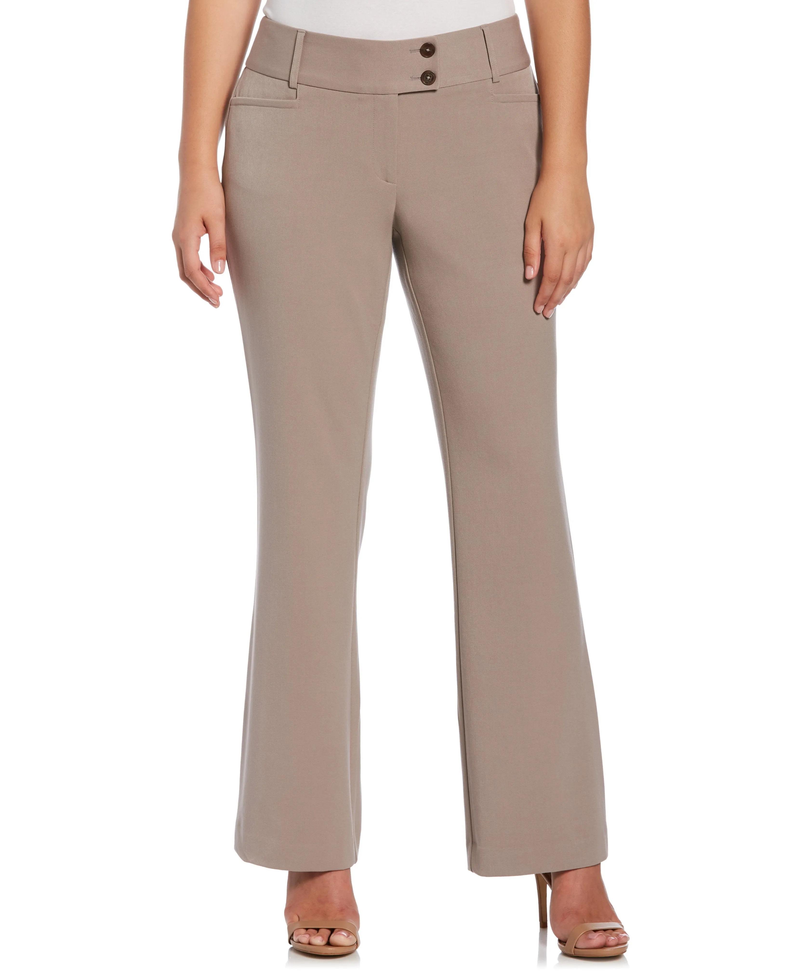 Petite Gabardine Bootcut Pant - Curvy Fit