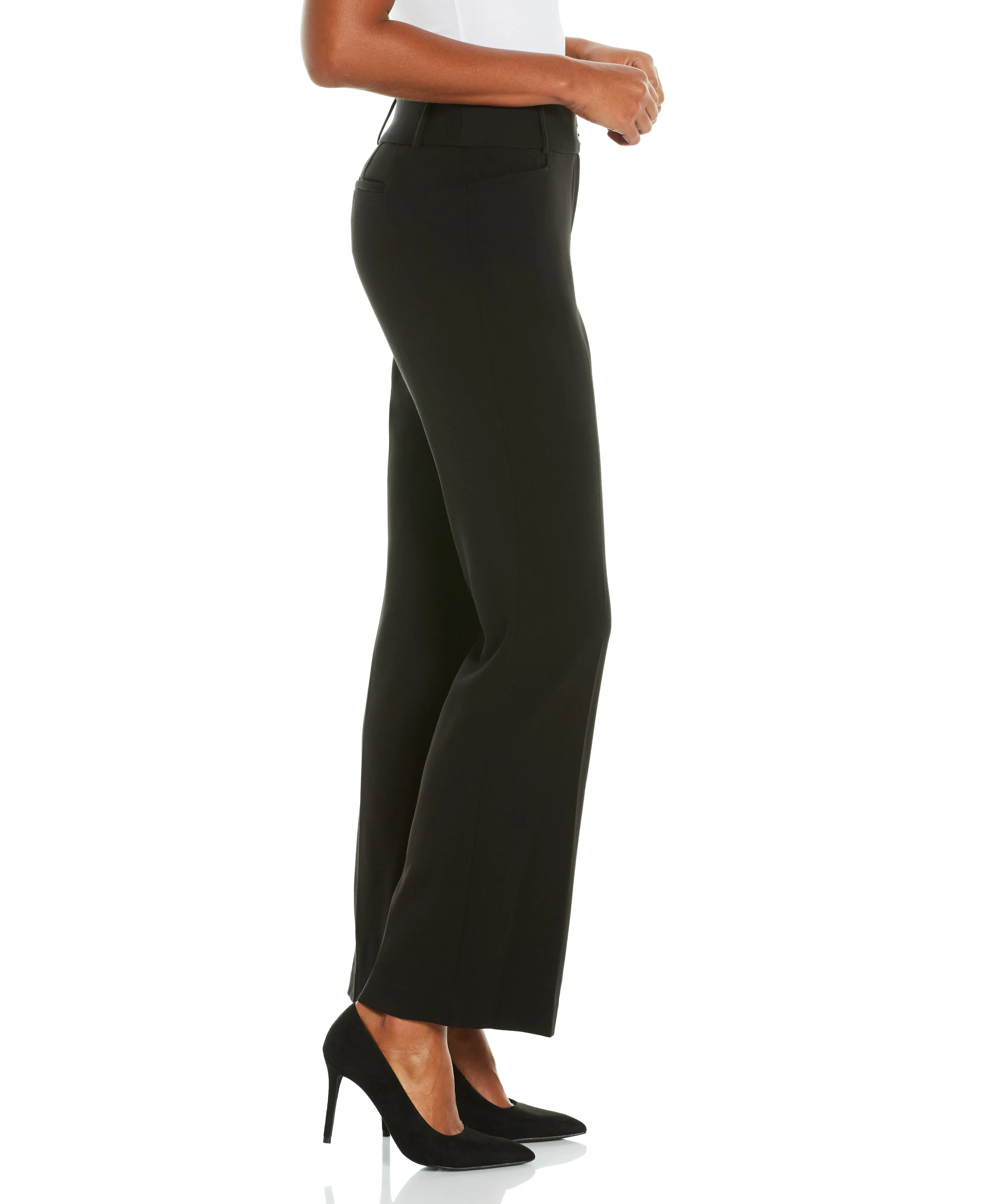 Petite Gabardine Bootcut Pant - Curvy Fit