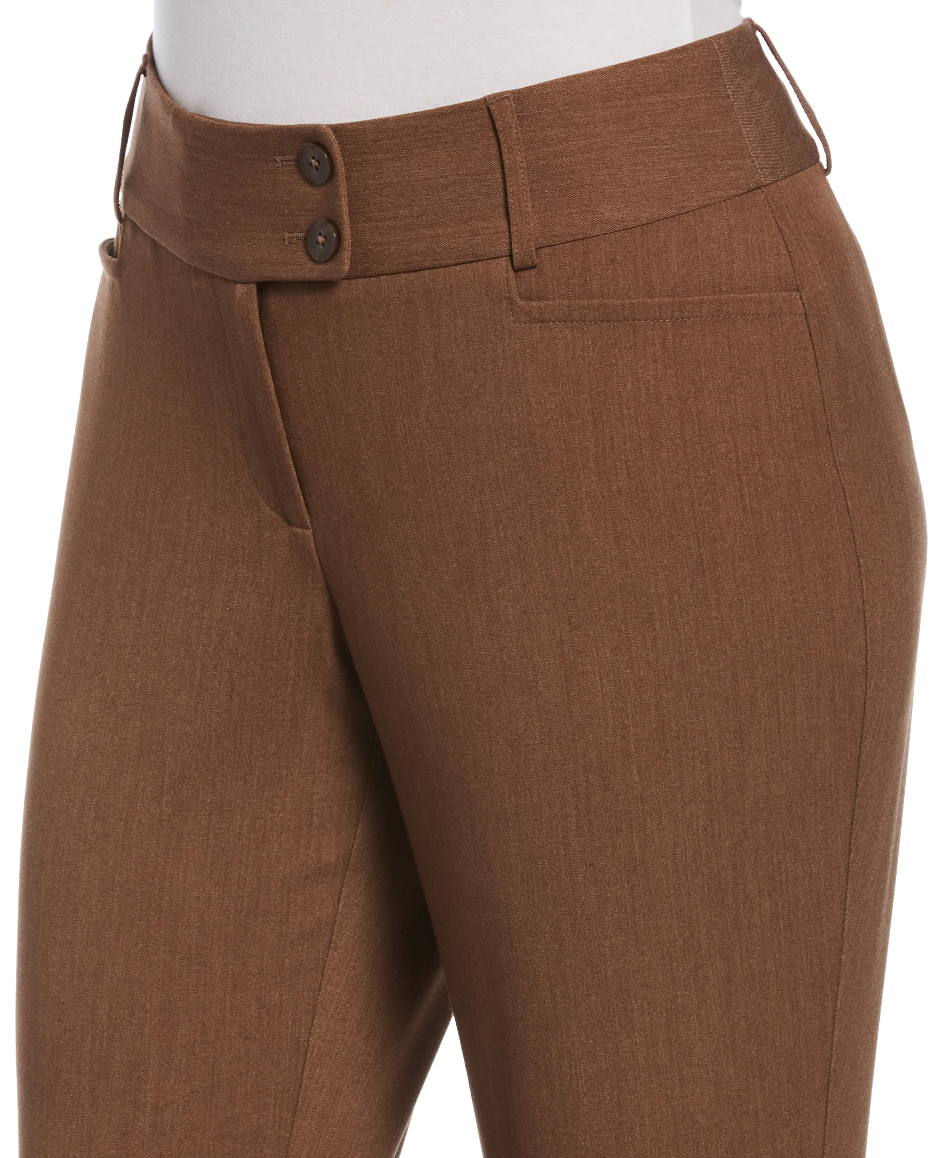 Petite Gabardine Bootcut Pant - Curvy Fit