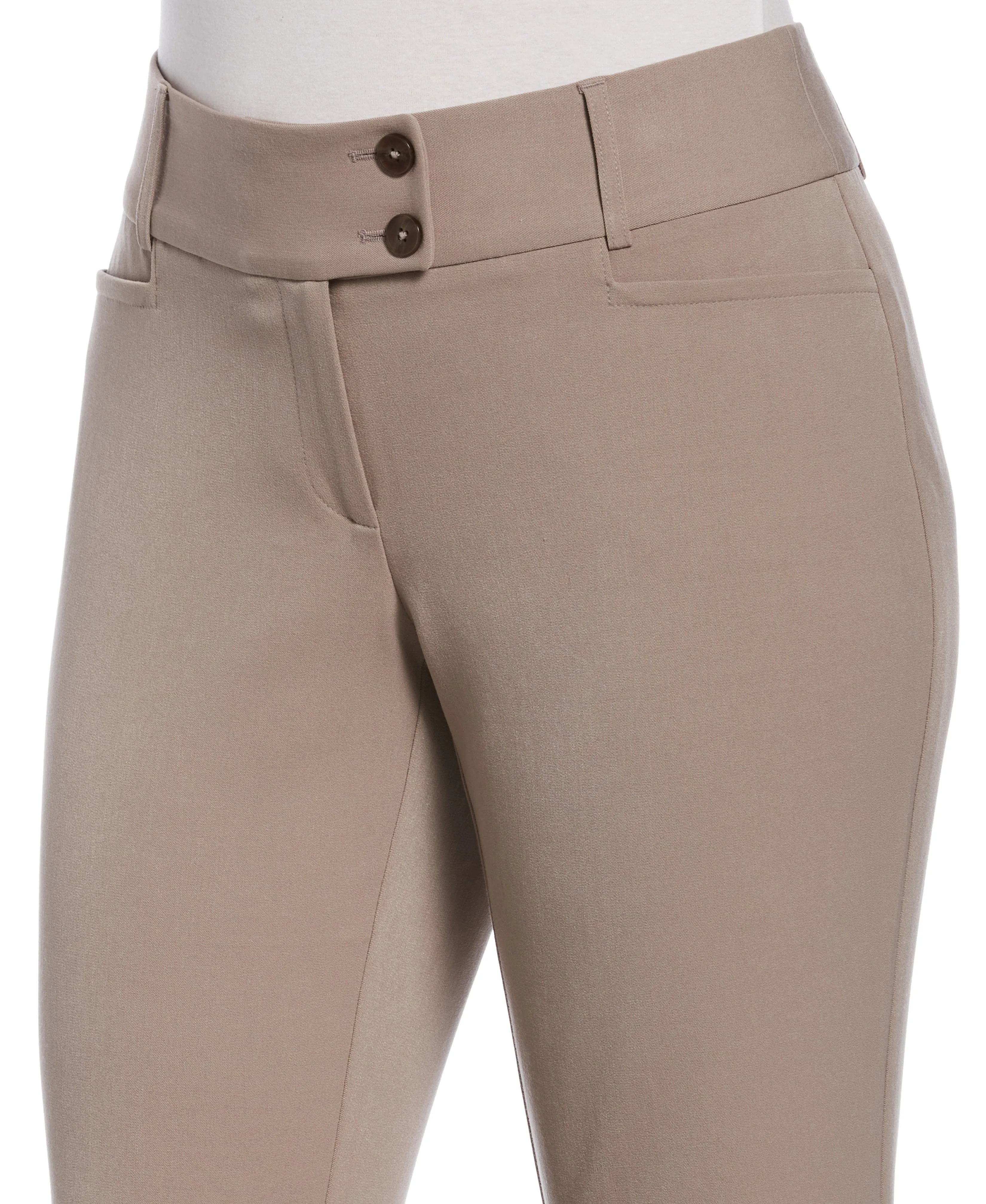 Petite Gabardine Bootcut Pant - Curvy Fit