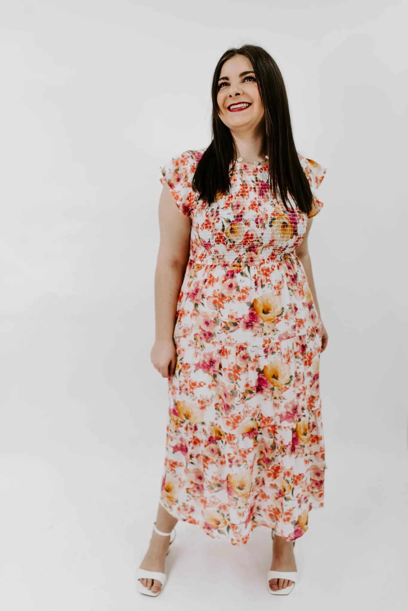 Picking Petals Floral Midi Dress