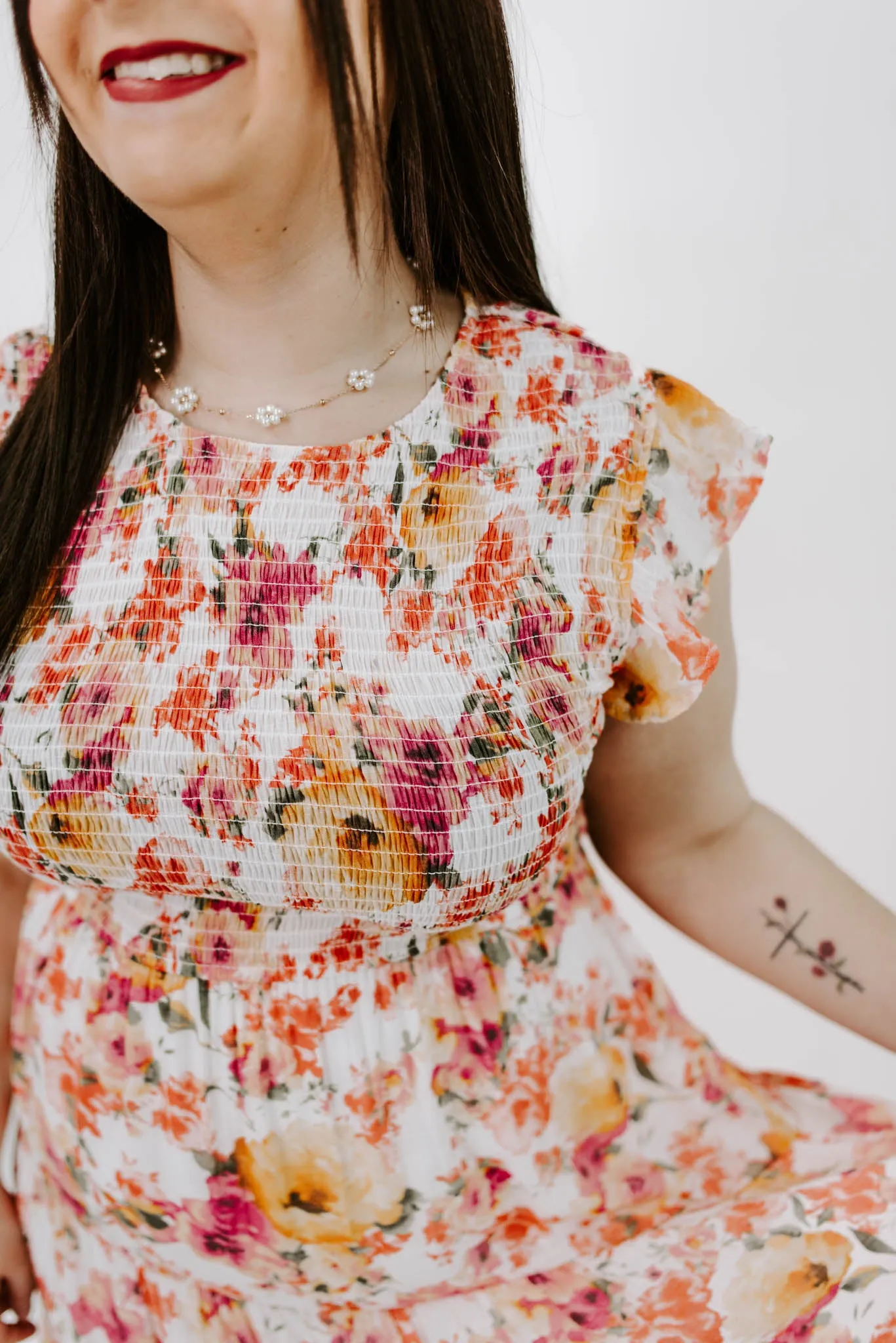 Picking Petals Floral Midi Dress