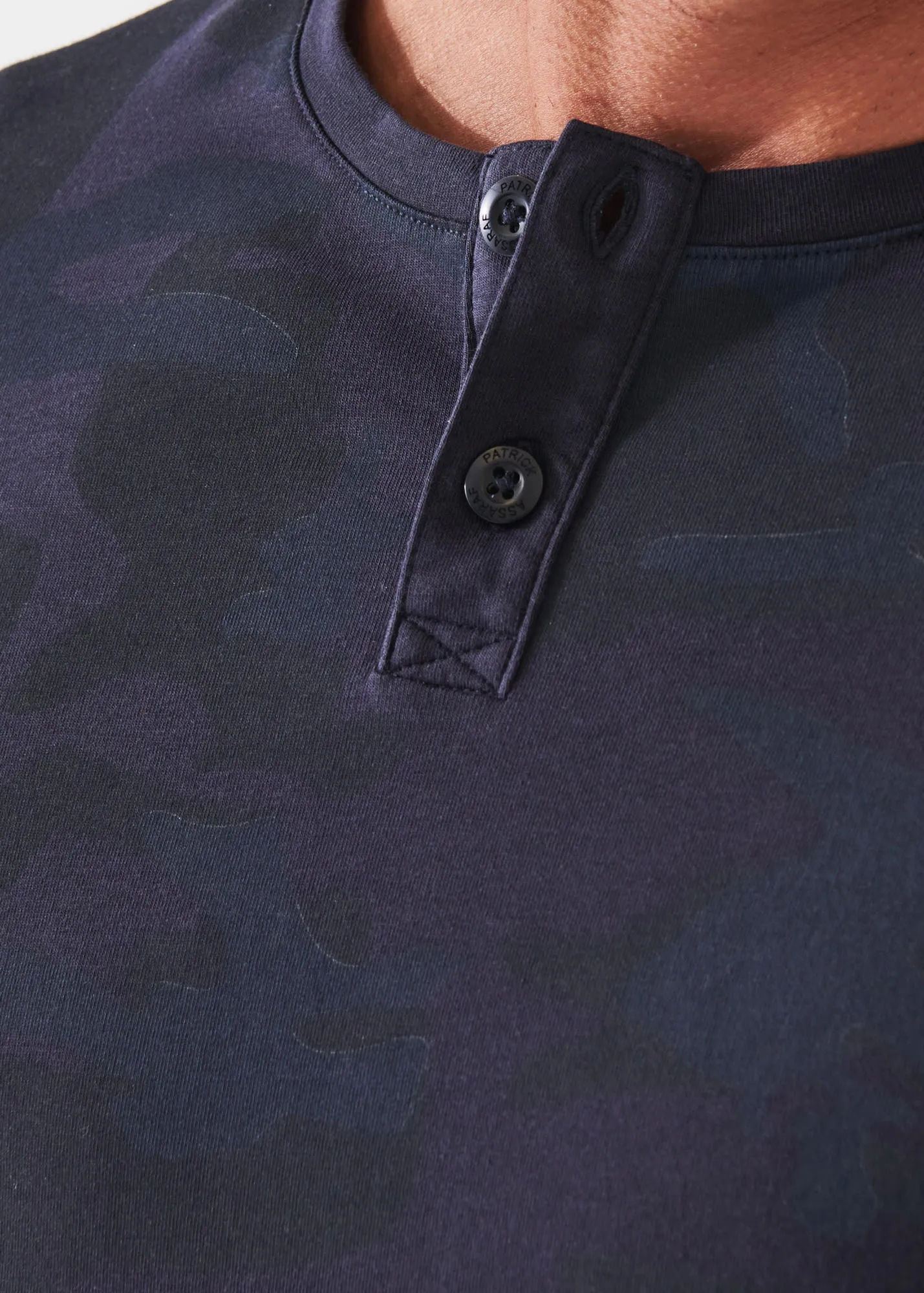 PIMA COTTON STRETCH CAMO HENLEY