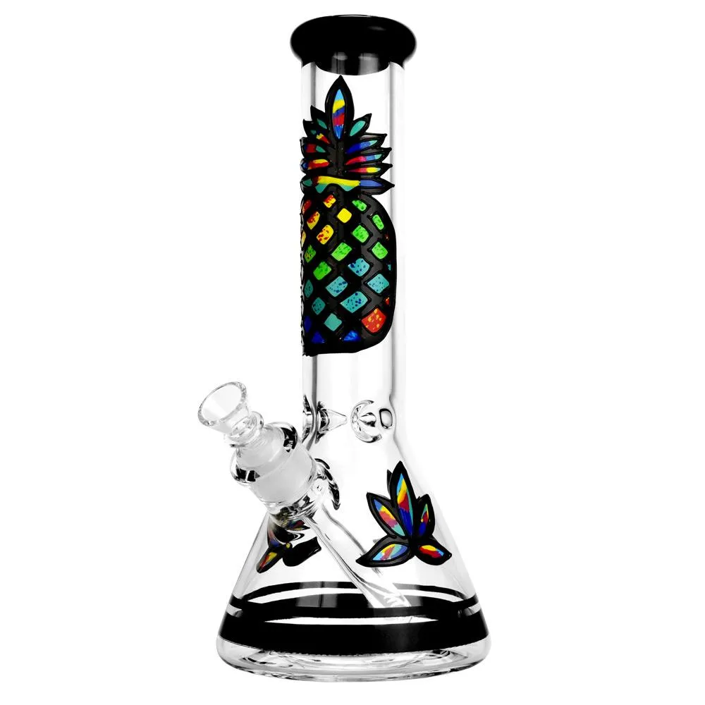 Psychedelic Pineapple Beaker Glass Bong