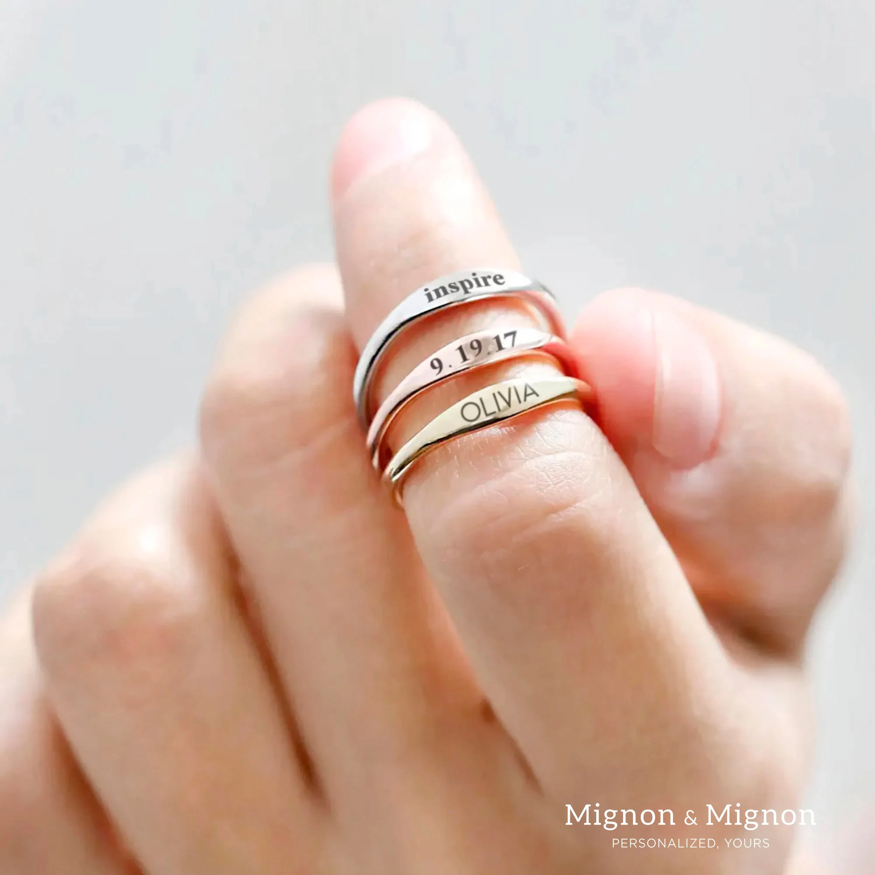 Rachel Personalized Ring