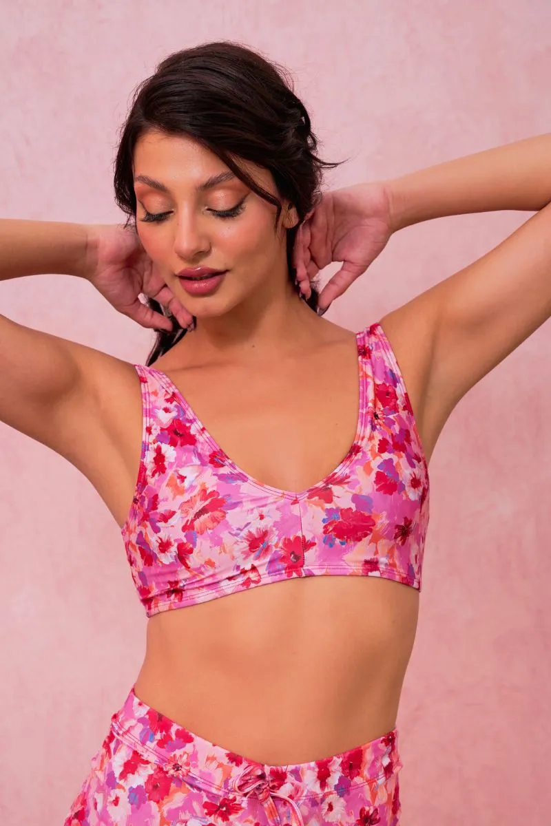 RAD Paradiso Fortuna Top - Floral Pink