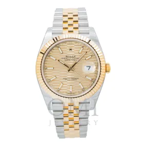 Rolex Datejust 126333 41MM Champagne Dial With Two Tone Jubilee Bracelet