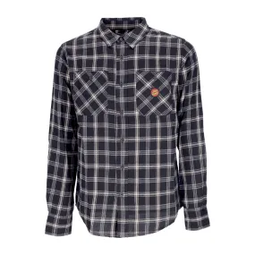 Santa Cruz Apex black check long sleeve shirt 