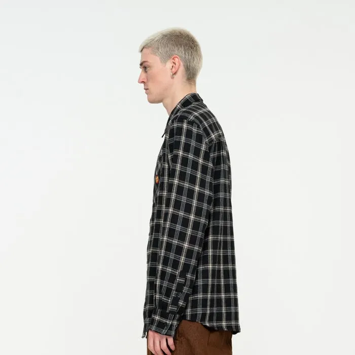 Santa Cruz Apex black check long sleeve shirt 