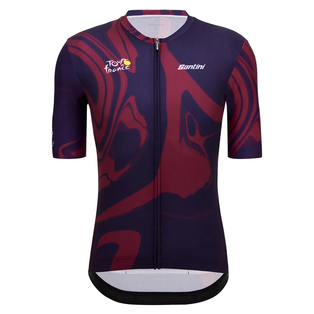 Santini TDF Bordeaux Jersey - Print