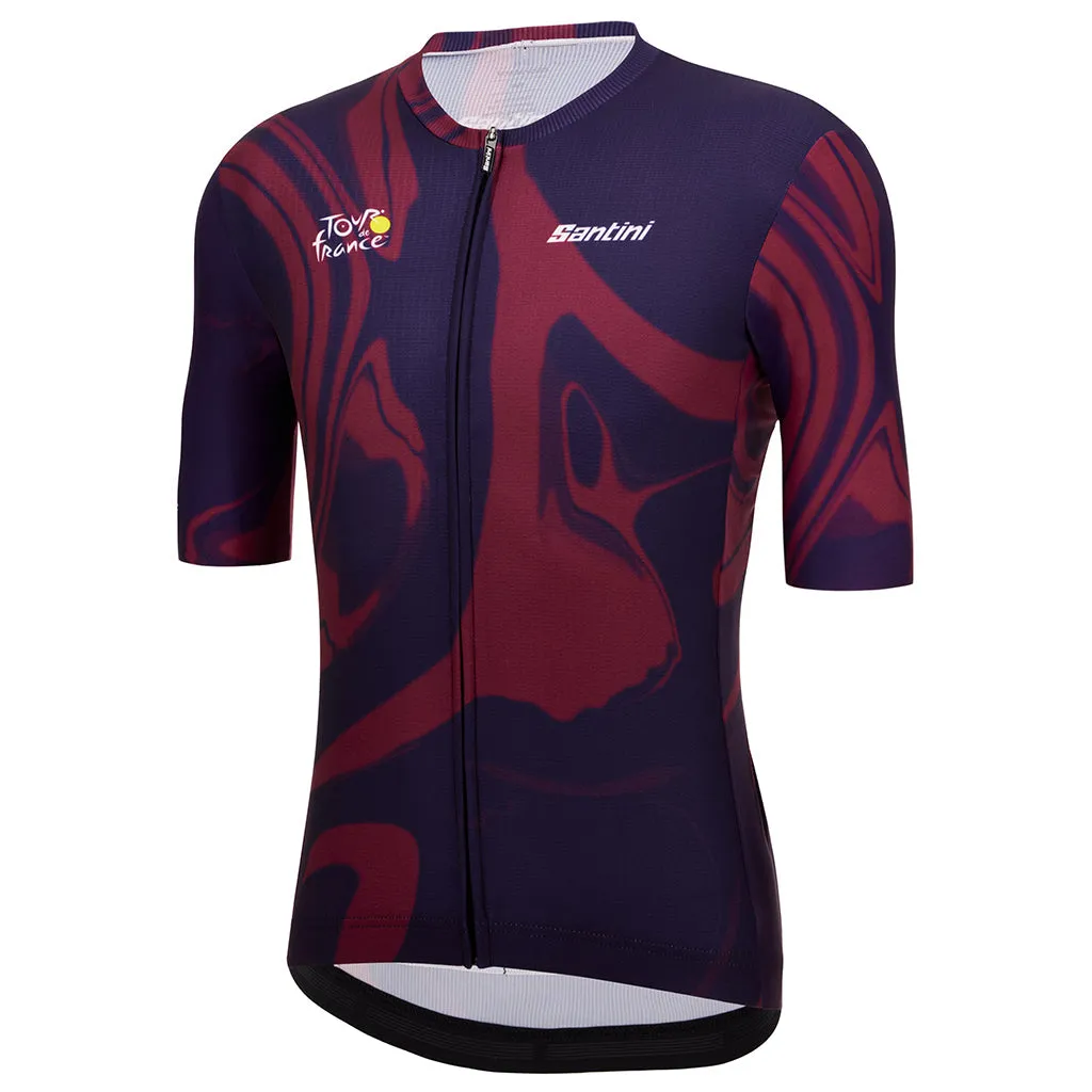 Santini TDF Bordeaux Jersey - Print