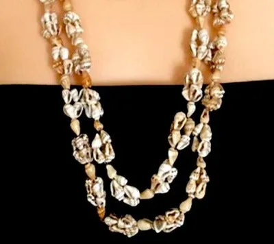 Seashell Long Layered Necklace For Women