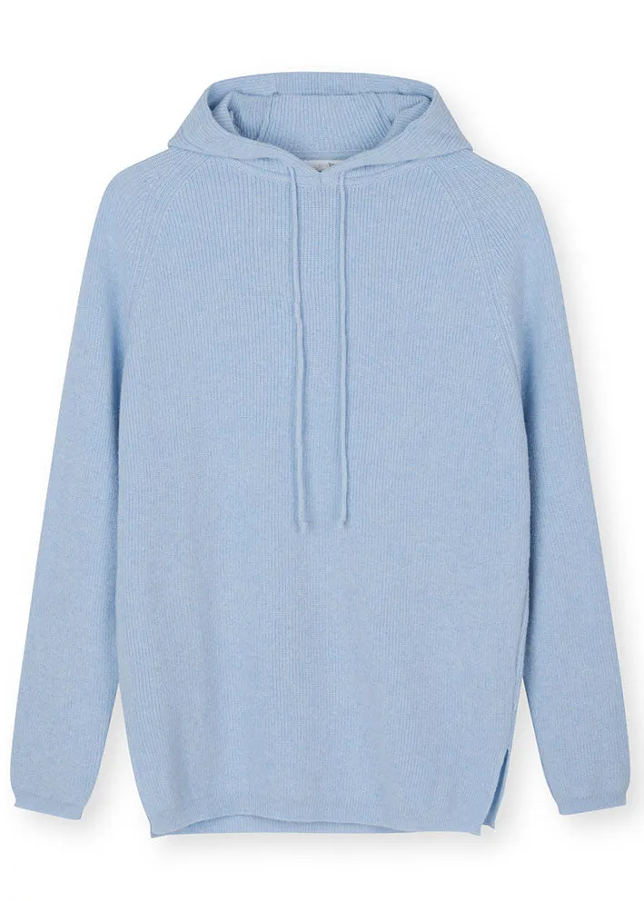 Sibin Linnebjerg Freja Hoodie Sweater - Light denim blue