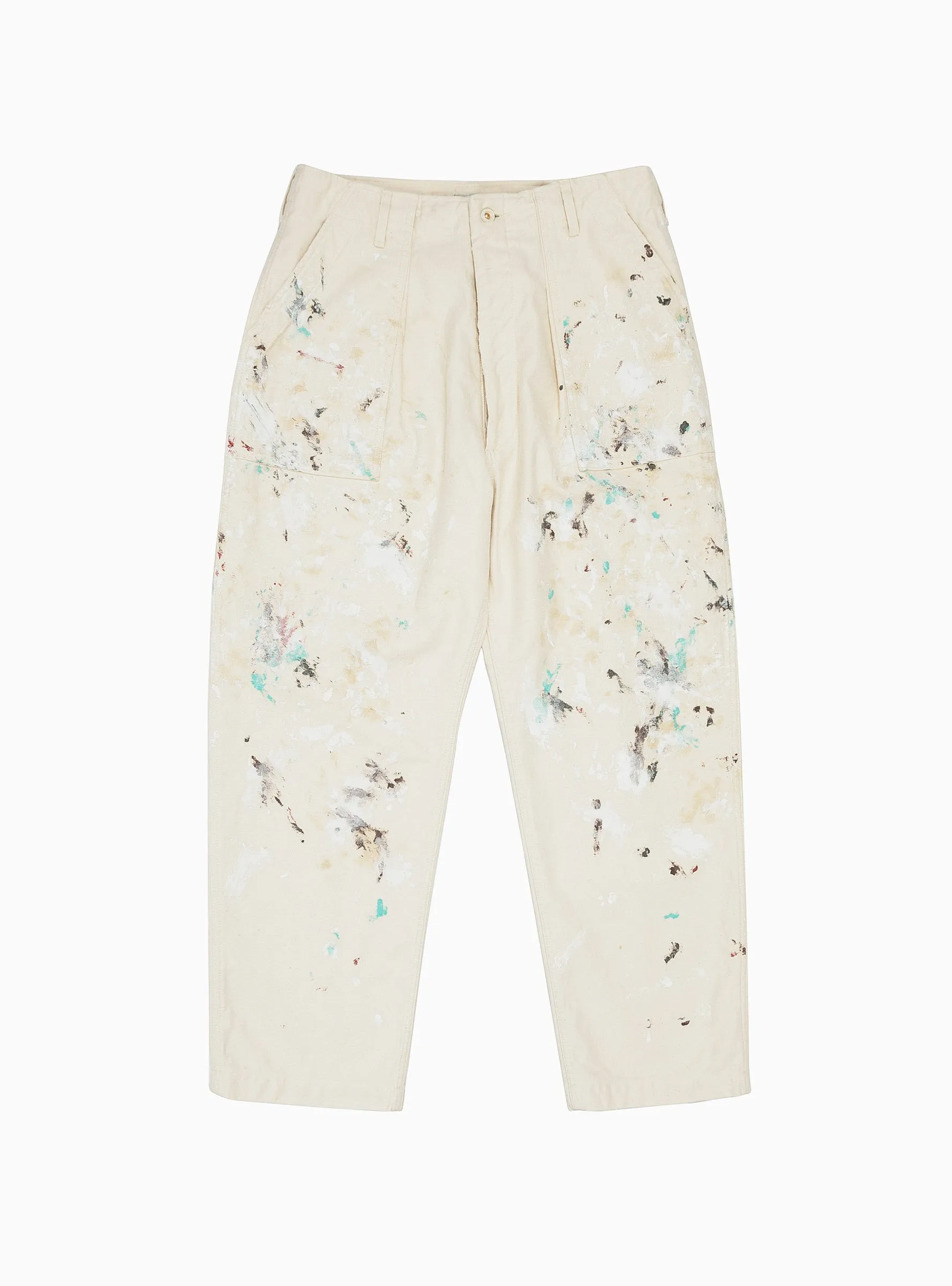 Splash Backsatin Utility Trousers Natural