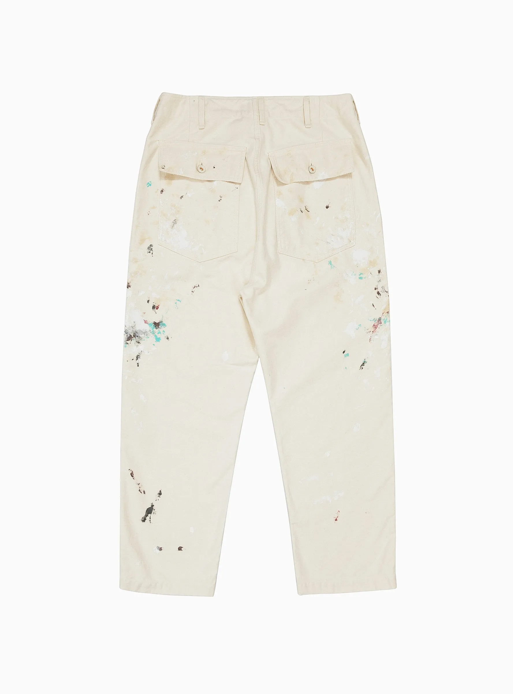 Splash Backsatin Utility Trousers Natural