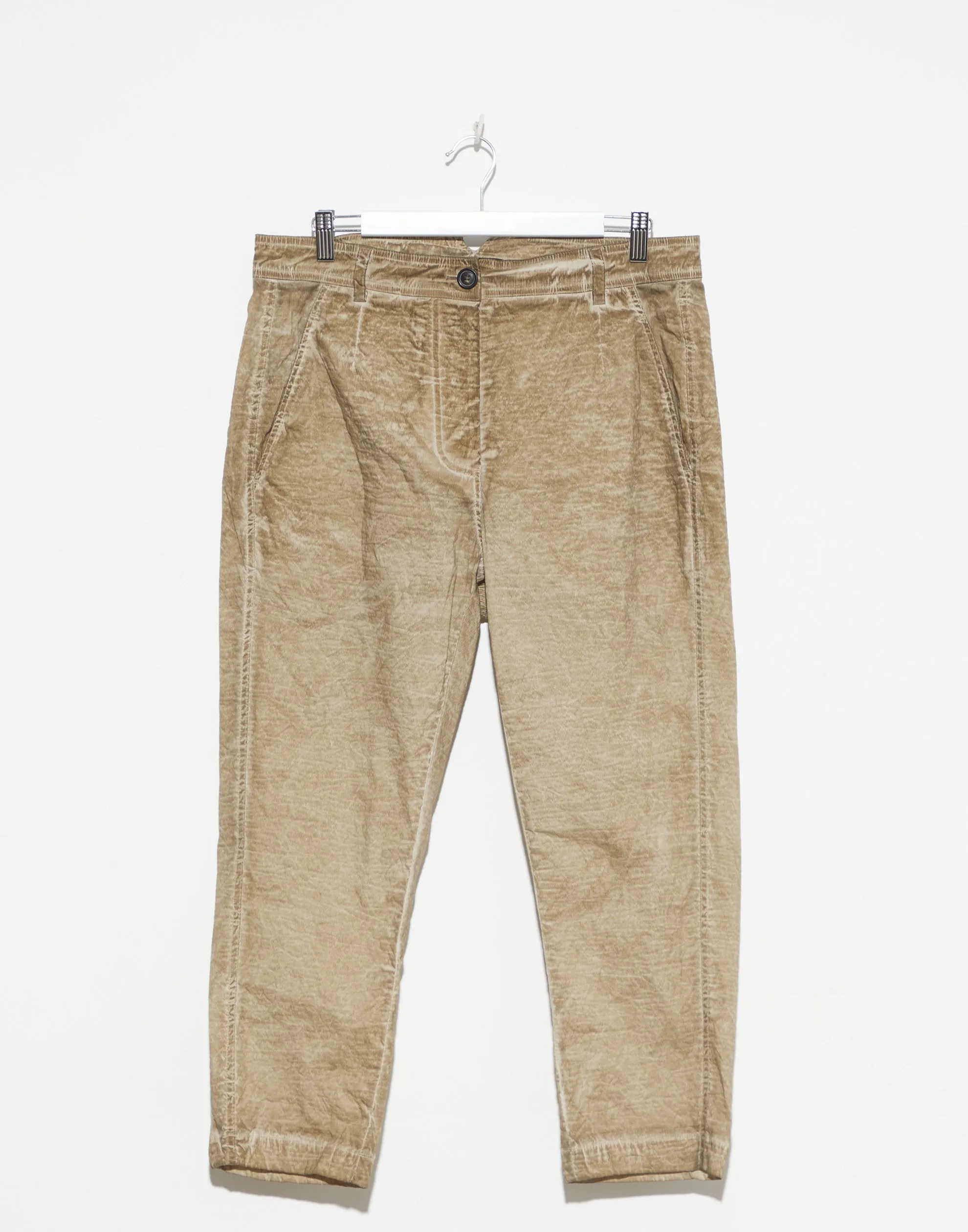 Straw Cloud Linen & Cotton Blend Pants