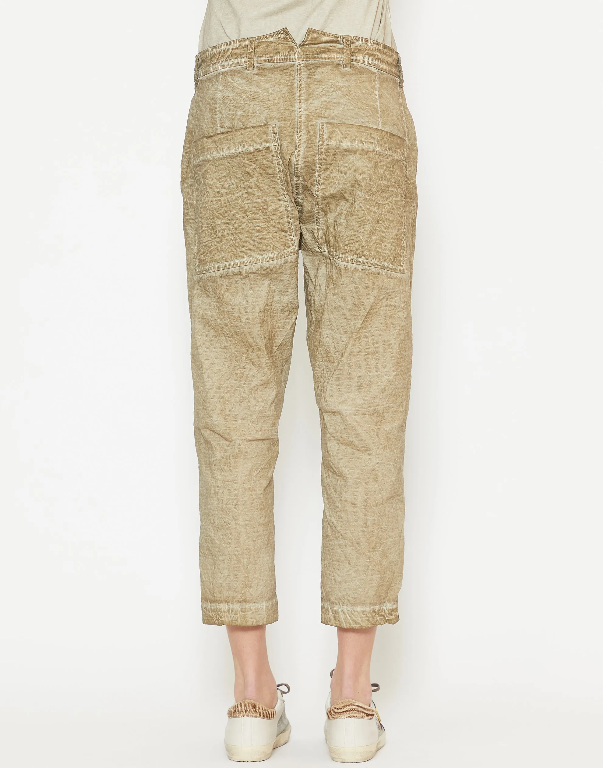 Straw Cloud Linen & Cotton Blend Pants