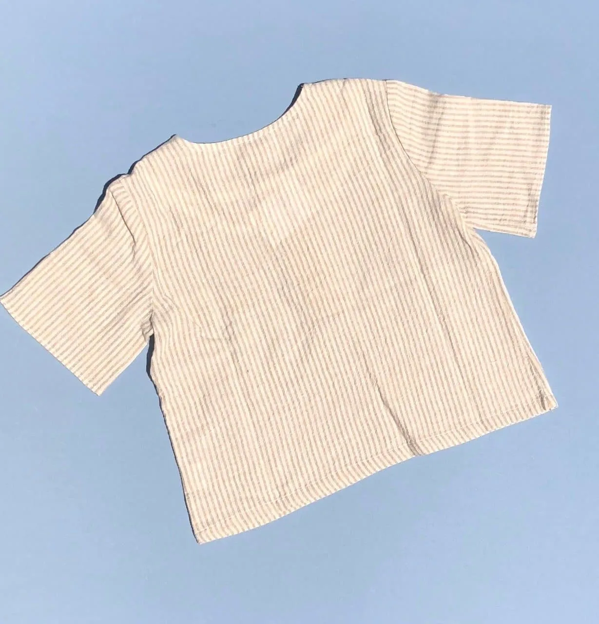 Stripe Cotton Archie Shirt - Natural