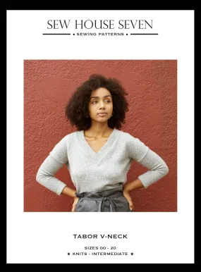 Tabor V-Neck Shirt Sewing Pattern by Sew House Seven