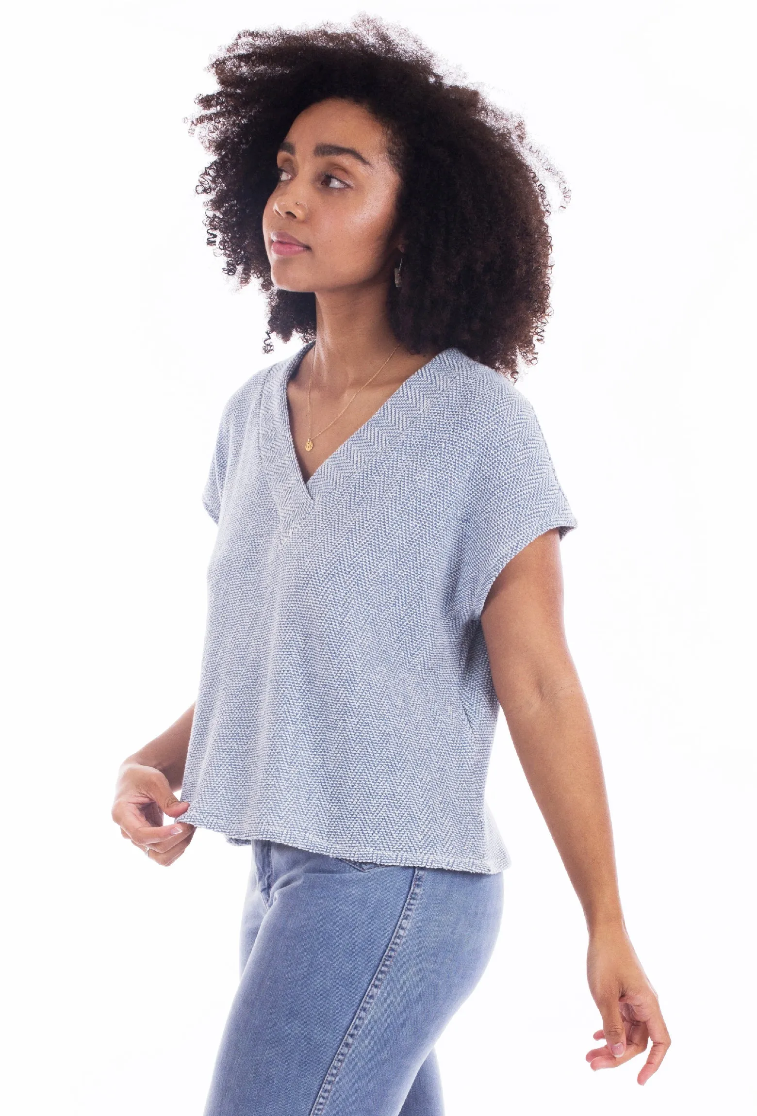 Tabor V-Neck Shirt Sewing Pattern by Sew House Seven