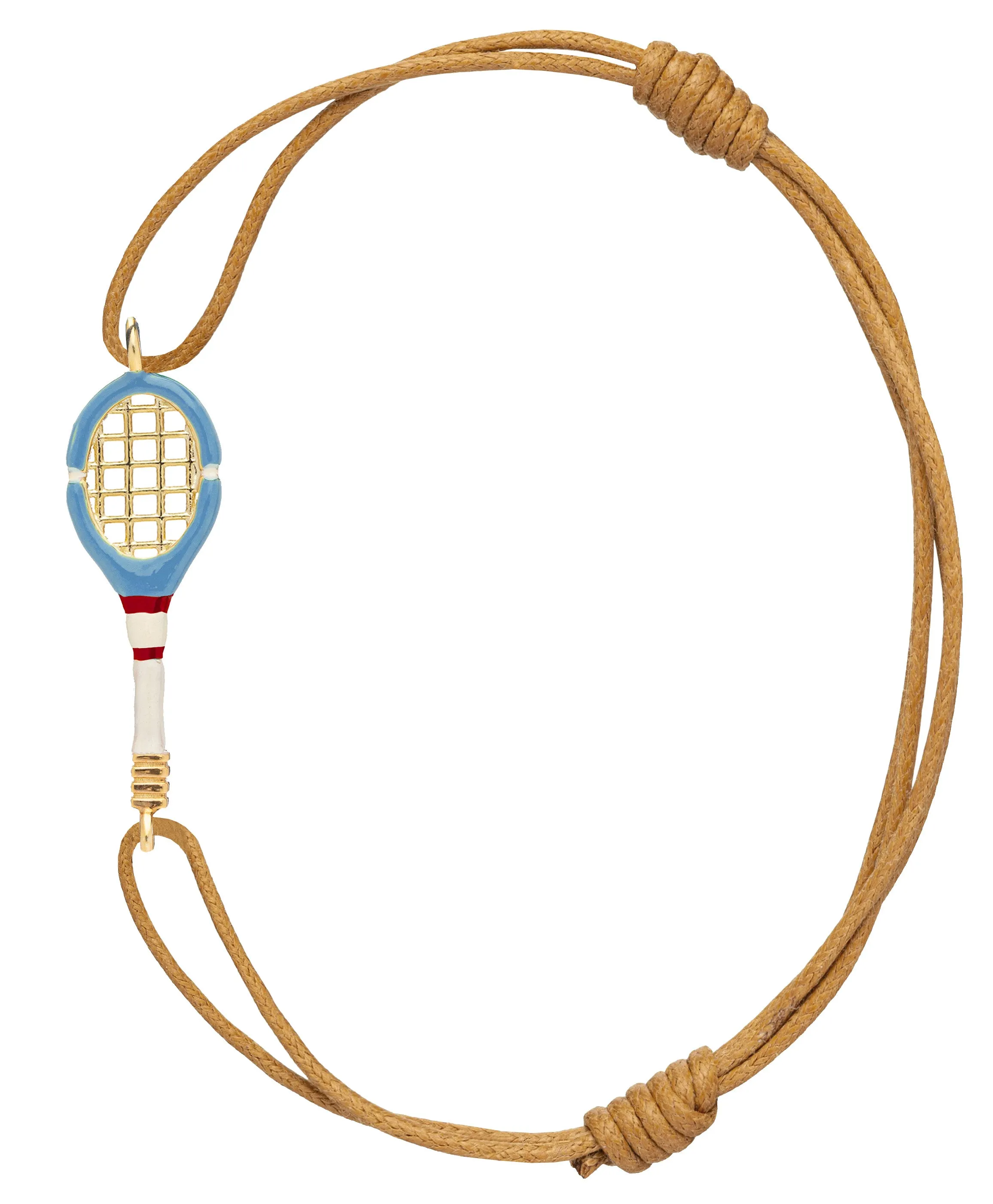 TENNIS SKY BLUE CORD BRACELET