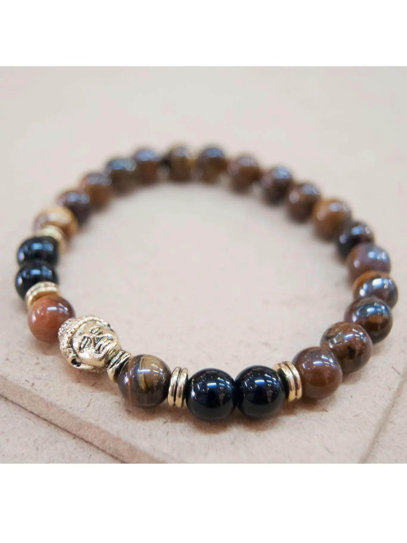 Tiger's Eye Buddha Bracelet