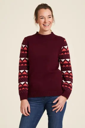 Tranquillo Wine Knit Jumper