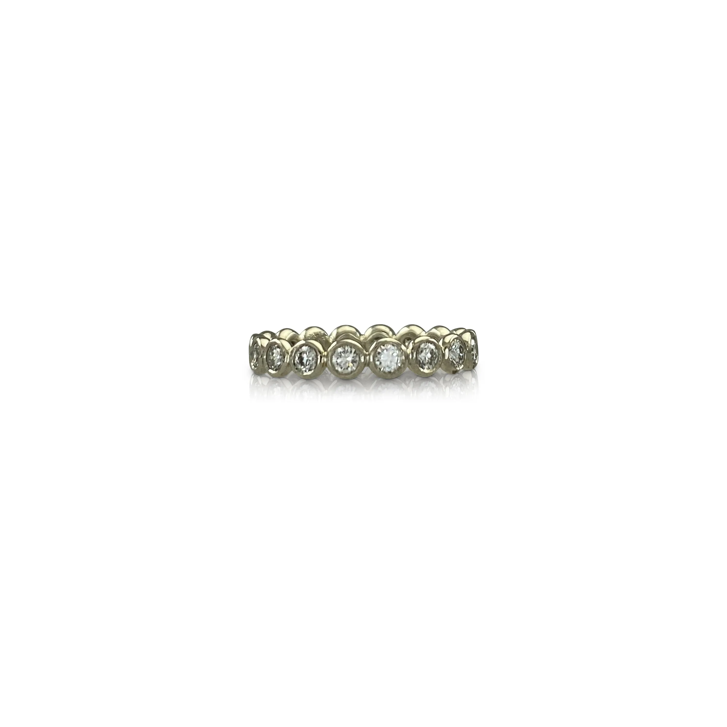 White Gold Small Droplet Eternity Ring