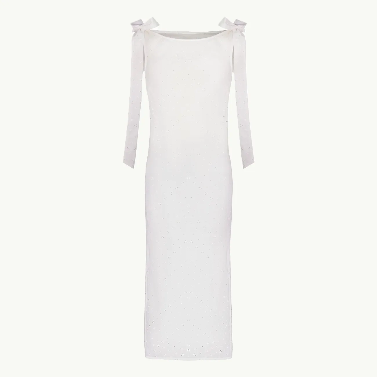 WILMER DRESS WHITE BRODERIE