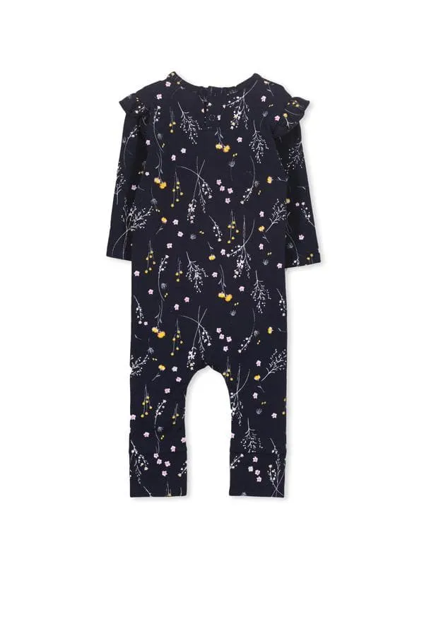 Winter Floral Romper - Navy (Milky Baby)